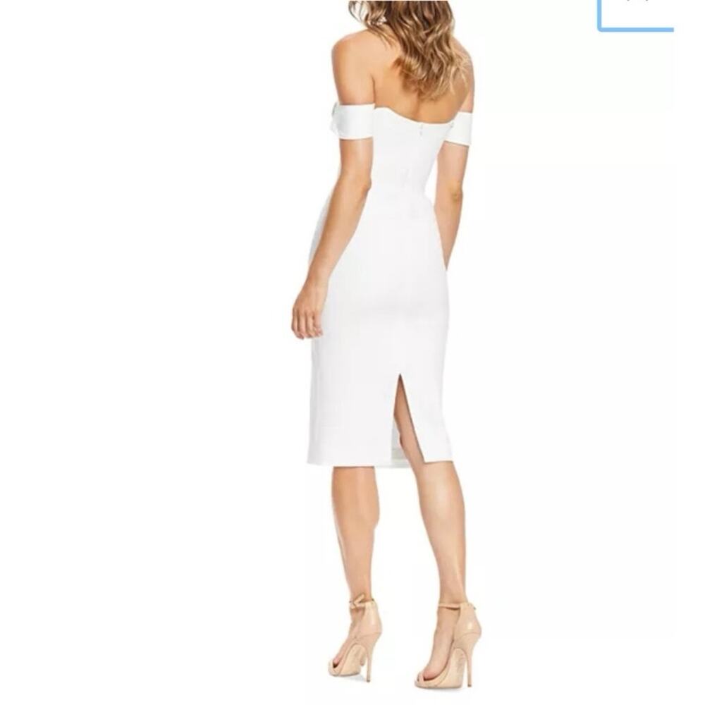 NWT Dress The Population Bailey Off the Shoulder Dress in Off White SZ XS - Picture 2 of 6